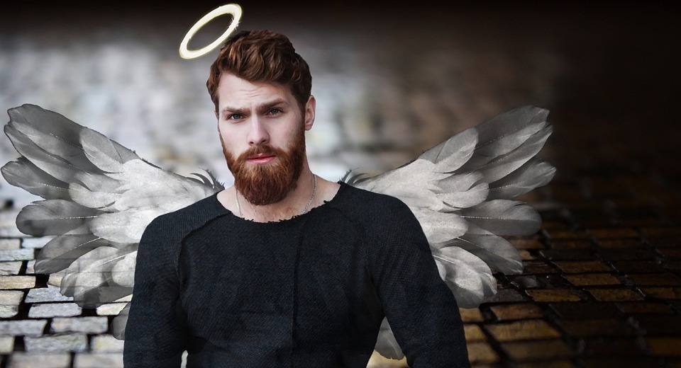 man and angel